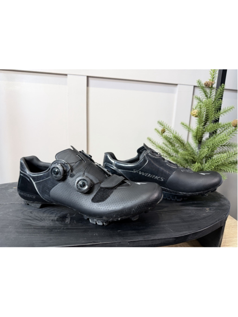 Specialized S-Works 6 XC MTB Road Bike Shoes Black Size US 11.5 Carbon Sole, SPD